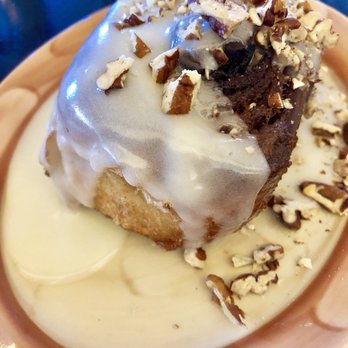 Heritage Tavern - Ham & nut cinnamon roll side - for brunch - New American Near Me - Madison, Wisconsin