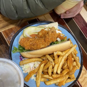 Red Barn Chicken - SIGNATURE PO-BOY SANDWICH - Fast Food Near Me - Farmington, Utah Red Barn Chicken - SIGNATURE PO-BOY SANDWICH - Fast Food Near Me - Farmington, Utah