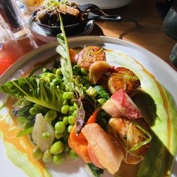 TORC - Seared scallops So yummy, and look at the presentation! - New American Near Me - Napa, California TORC - Seared scallops So yummy, and look at the presentation! - New American Near Me - Napa, California