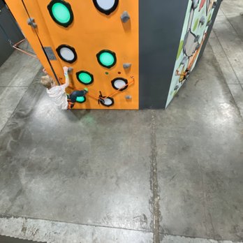 Trampoline Zone & Adventure Park Bend - Rock wall lacks fall Mats for descending climbers. An injury waiting to happen. - Trampoline Parks Near Me - Bend, Oregon Trampoline Zone & Adventure Park Bend - Rock wall lacks fall Mats for descending climbers. An injury waiting to happen. - Trampoline Parks Near Me - Bend, Oregon