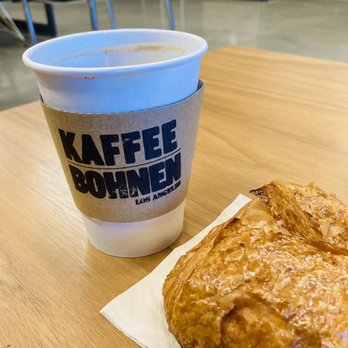 Kaffee Bohnen - House blend coffee and chocolate croissant. - Coffee & Tea Near Me - Los Angeles, California Kaffee Bohnen - House blend coffee and chocolate croissant. - Coffee & Tea Near Me - Los Angeles, California