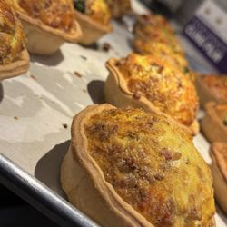 Childhood Cafe - Bacon and cheddar quiche