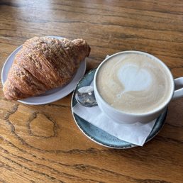 Café Au Lait and Butter Croissant Café Au Lait and Butter Croissant