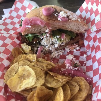 Taco Joint - Torta Ale and plantain chips $8 - Mexican Near Me - Austin, Texas Taco Joint - Torta Ale and plantain chips $8 - Mexican Near Me - Austin, Texas