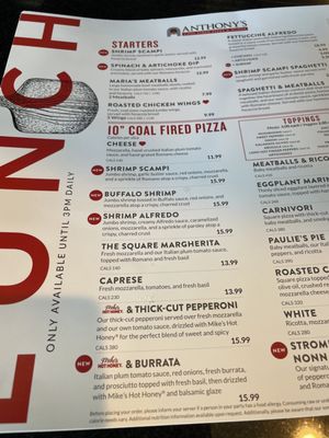 Menu photo 4 Anthony's Coal Fired Pizza & Wings Wellington, FL Menu photo 4 Anthony's Coal Fired Pizza & Wings Wellington, FL