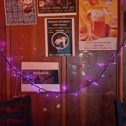 Caravan Lounge - Poster advertising pozole