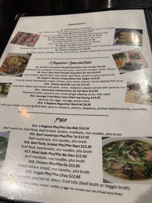 Menu photo 1 3 Regions Vietnamese Kitchen Cave Creek, AZ Menu photo 1 3 Regions Vietnamese Kitchen Cave Creek, AZ