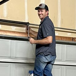 Accent Garage Doors - This is the owner, Rhoan Ashby. Since we were in a crunch, he came, and did the work himself.