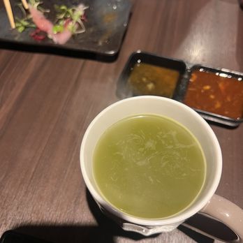 Blufish Sushi & Grill - The green tea was greeen af - Sushi Bars Near Me - Torrance, California