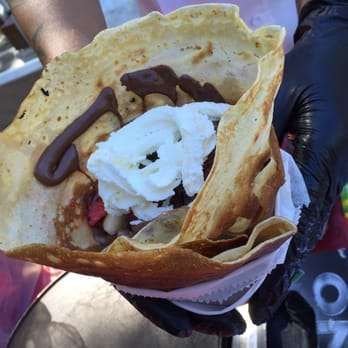 Crepe Masters - Crepe with Banana, Bacon, Nutella, Strawberries, Whipped Cream - Caterers Near Me