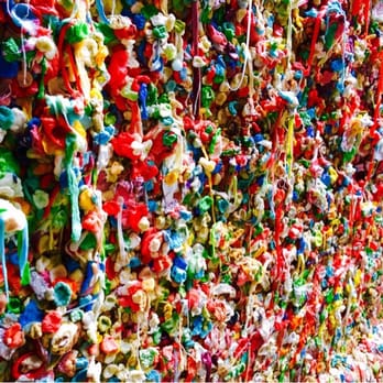 The Gum Wall - Local Flavor Near Me - Seattle, Washington The Gum Wall - Local Flavor Near Me - Seattle, Washington