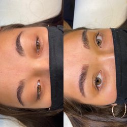 Yorokobi Brows - Perfect model for some perfect brows! Added only a few strokes to fluff them up! Minimal shading.