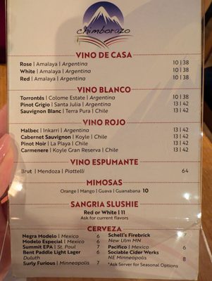 Menu photo 4 Chimborazo Minneapolis, MN Menu photo 4 Chimborazo Minneapolis, MN