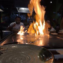 Volcano Steak & Sushi - Acworth - Hibachi presentation