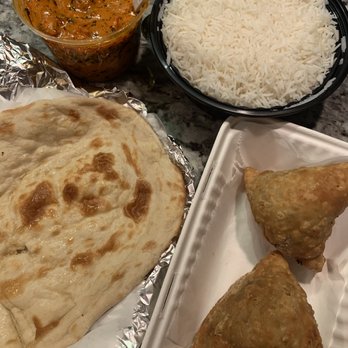 The Desi Accent - Butter Chicken, Basmati Rice, Veggie Samosas and Butter Naan! Delicious! - Indian Near Me - Lombard, Illinois The Desi Accent - Butter Chicken, Basmati Rice, Veggie Samosas and Butter Naan! Delicious! - Indian Near Me - Lombard, Illinois