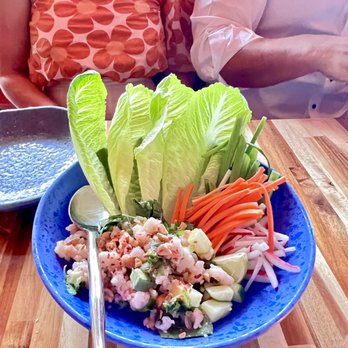 Krill - shrimp laarb peanuts, Nouc Cham, citrus - Asian Fusion Near Me - Durham, North Carolina