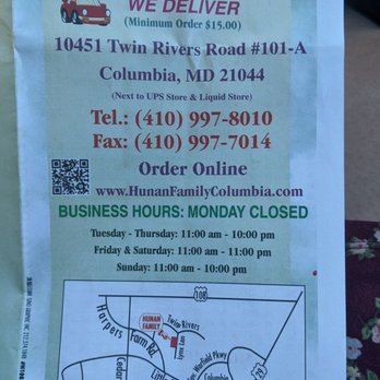 Hunan Family - business hours and hours closed - Chinese Near Me - Columbia, Maryland Hunan Family - business hours and hours closed - Chinese Near Me - Columbia, Maryland