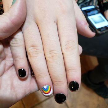 Dollface Brows & Beauty - My daughter requested a rainbow accent nail -turned out beautiful!! - Eyelash Service Near Me - Louisville, Kentucky Dollface Brows & Beauty - My daughter requested a rainbow accent nail -turned out beautiful!! - Eyelash Service Near Me - Louisville, Kentucky