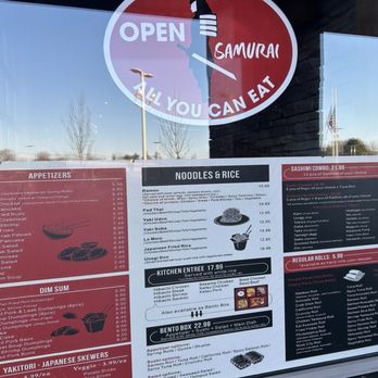 Samurai Buffalo - AYCE menu and pricing - Sushi Bars Near Me - East Amherst, New York