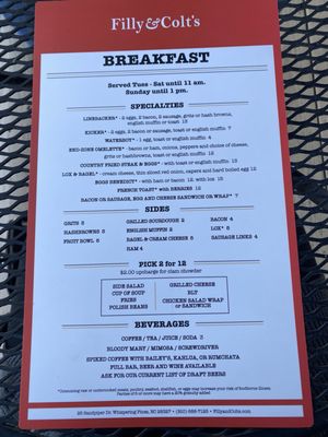 Menu photo 3 Filly & Colts Whispering Pines, NC