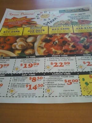 Menu photo 2 Pizza Time Windsor Locks, CT Menu photo 2 Pizza Time Windsor Locks, CT