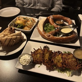 Celtic Cavern - Appetizers! Pretzels, potato pancakes from Octoberfest menu. Also spicy shrimp - Gastropubs Near Me - Middletown, Connecticut Celtic Cavern - Appetizers! Pretzels, potato pancakes from Octoberfest menu. Also spicy shrimp - Gastropubs Near Me - Middletown, Connecticut