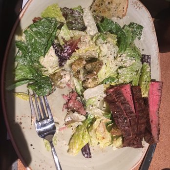 Tender Greens - Romaine hearts with steak. Sorry I started to dig in before I took the picture - New American Near Me - Irvine, California Tender Greens - Romaine hearts with steak. Sorry I started to dig in before I took the picture - New American Near Me - Irvine, California