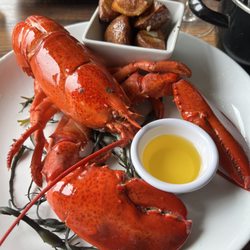 Testa's Bar & Grill - Awesome lobster with butter and roasted potatoes and mussels and corn on the cob The Taste of Maine