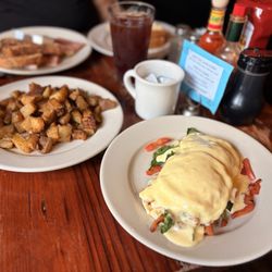 Runcible Spoon Cafe & Restaurant - Vegetarian eggs benedict