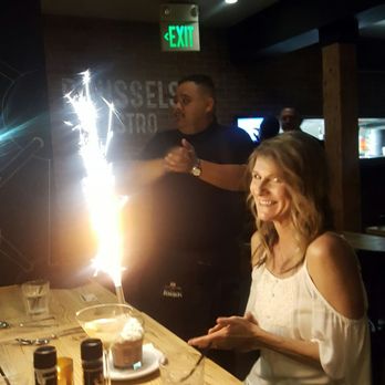 Brussels Bistro - Birthday dinner was delicious and ended with this... - Belgian Near Me - Laguna Beach, California
