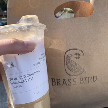 Brass Bird Coffee - Cinnamon Horchata Latte - Coffee & Tea Near Me - Carpinteria, California