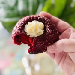 Divine Donuts - Red Velvet with Cream Cheese Frosting