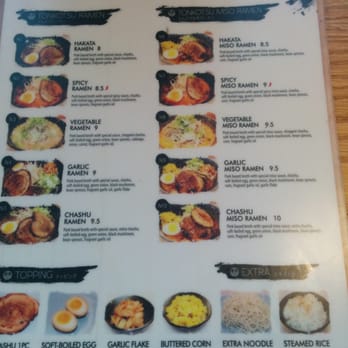 Ramen Hakata - Front of menu - Ramen Near Me - Addison, Texas Ramen Hakata - Front of menu - Ramen Near Me - Addison, Texas