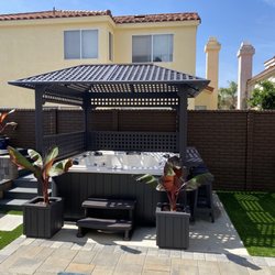 Secard Pools & Spas - Jacuzzi with covered gazebo