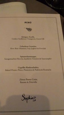 Menu photo 3 Sophia's Restaurant Munich, BY