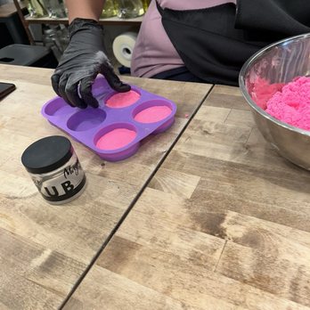 Magnolia Soap & Bath - Making the shower steamers. - Cosmetics & Beauty Supply Near Me - Valrico, Florida