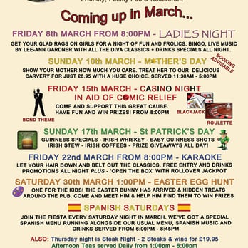 The Floaters Mill - What's going on in March at The Floaters Mill - Pubs Near Me - Houghton Le Spring, XTW The Floaters Mill - What's going on in March at The Floaters Mill - Pubs Near Me - Houghton Le Spring, XTW
