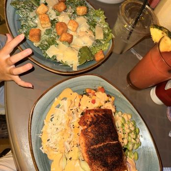 Beach House Waterfront Restaurant - Salmon Beach House Rice Bowl - American Near Me - Bradenton Beach, Florida Beach House Waterfront Restaurant - Salmon Beach House Rice Bowl - American Near Me - Bradenton Beach, Florida