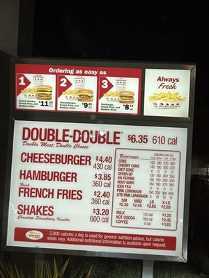 Menu photo 2 In-N-Out Burger Moreno Valley, CA
