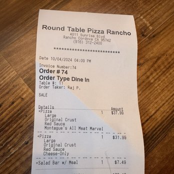 Round Table Pizza - Pizza Near Me - Rancho Cordova, California Round Table Pizza - Pizza Near Me - Rancho Cordova, California