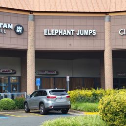 Exterior outside entrance of Elephant Jumps Thai Restaurant - The restaurant sign. The restaurant is located on the far right outside of this photo. - Falls Church, Virginia Exterior outside entrance of Elephant Jumps Thai Restaurant - The restaurant sign. The restaurant is located on the far right outside of this photo. - Falls Church, Virginia