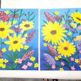 My painting vs the instructor's painting