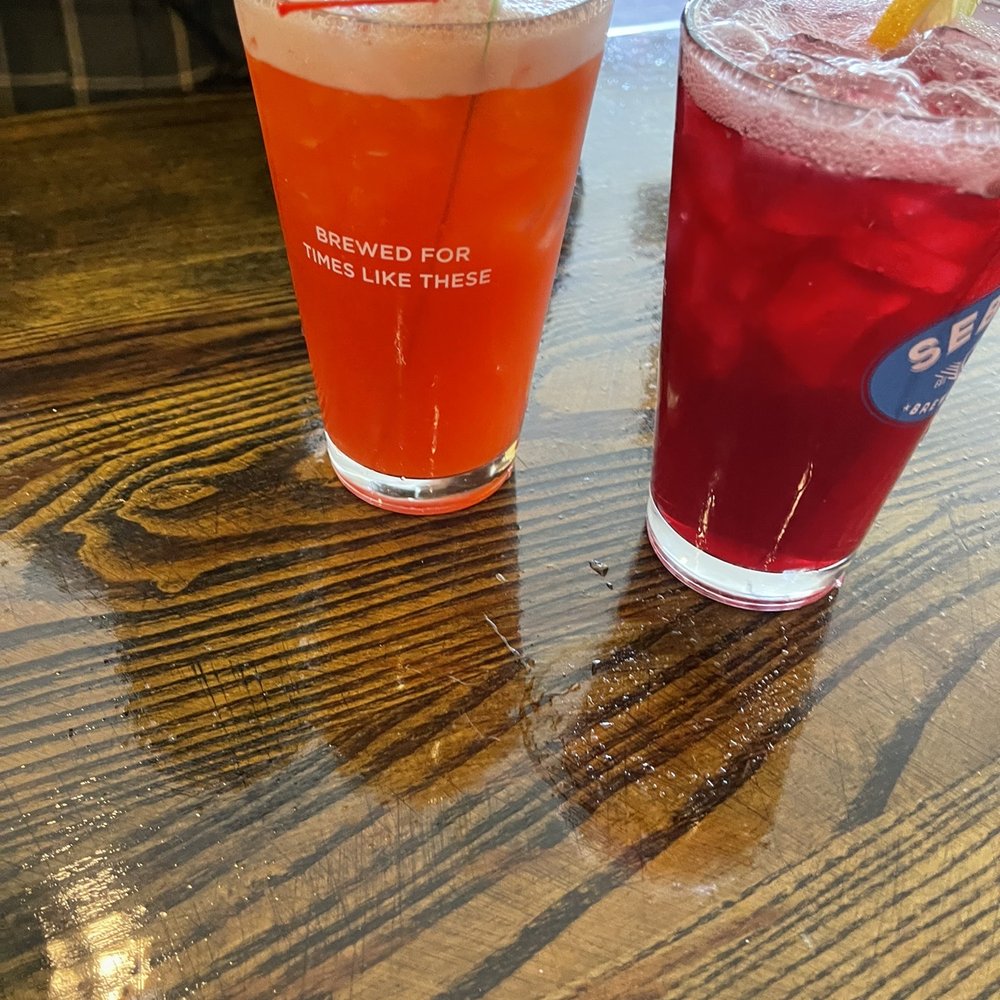 Noble Barbecue - Rum punch and blue berry lemonade - Barbeque Near Me - Portland, Maine Noble Barbecue - Rum punch and blue berry lemonade - Barbeque Near Me - Portland, Maine
