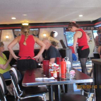 Shorty's Diner - Interior. De rigueur for servers seems to be a tank top and miniskirt with hose, tights, or leggings. - Diners Near Me - Williamsburg, Virginia Shorty's Diner - Interior. De rigueur for servers seems to be a tank top and miniskirt with hose, tights, or leggings. - Diners Near Me - Williamsburg, Virginia
