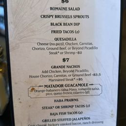 Happy Hour Menu