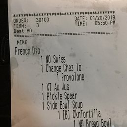 Ordered XT (extra) Au Jus - got none. Feel like Oliver Twist. Ordered XT (extra) Au Jus - got none. Feel like Oliver Twist.