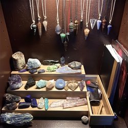 Stone Room - My personal bedside shelf with majority of the crystals being from Stone Room