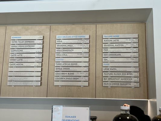 Menu photo 1 Blue Bottle Coffee - The Hub San Francisco, CA Menu photo 1 Blue Bottle Coffee - The Hub San Francisco, CA