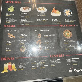 RamenYa - Menu 2025 (side two) - Ramen Near Me - Branchburg, New Jersey