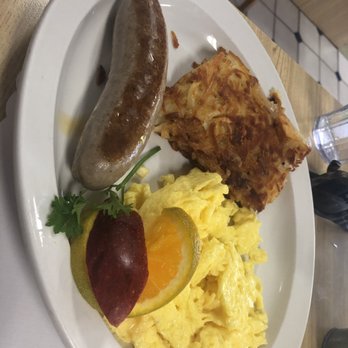 The Belgian Cafe - Egg breakfast with sausage and hash browns - Breakfast & Brunch Near Me - Solvang, California The Belgian Cafe - Egg breakfast with sausage and hash browns - Breakfast & Brunch Near Me - Solvang, California